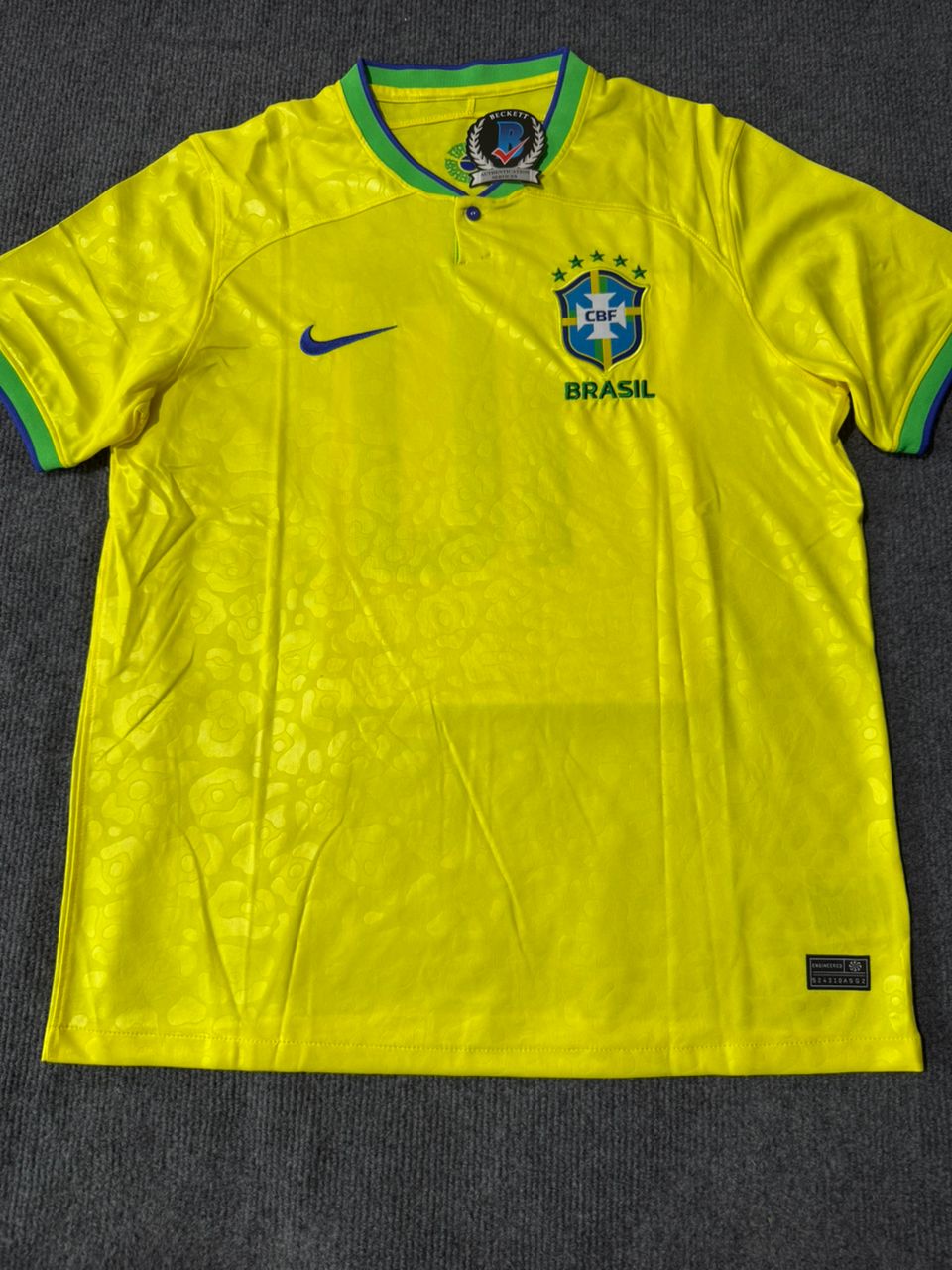 Signed Kaka Beckett Brazil Jersey