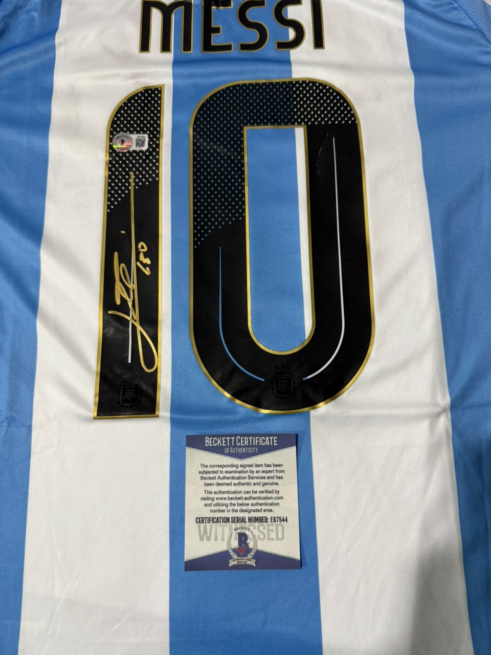 Signed Lionel Messi Argentina 24/25 Becket
