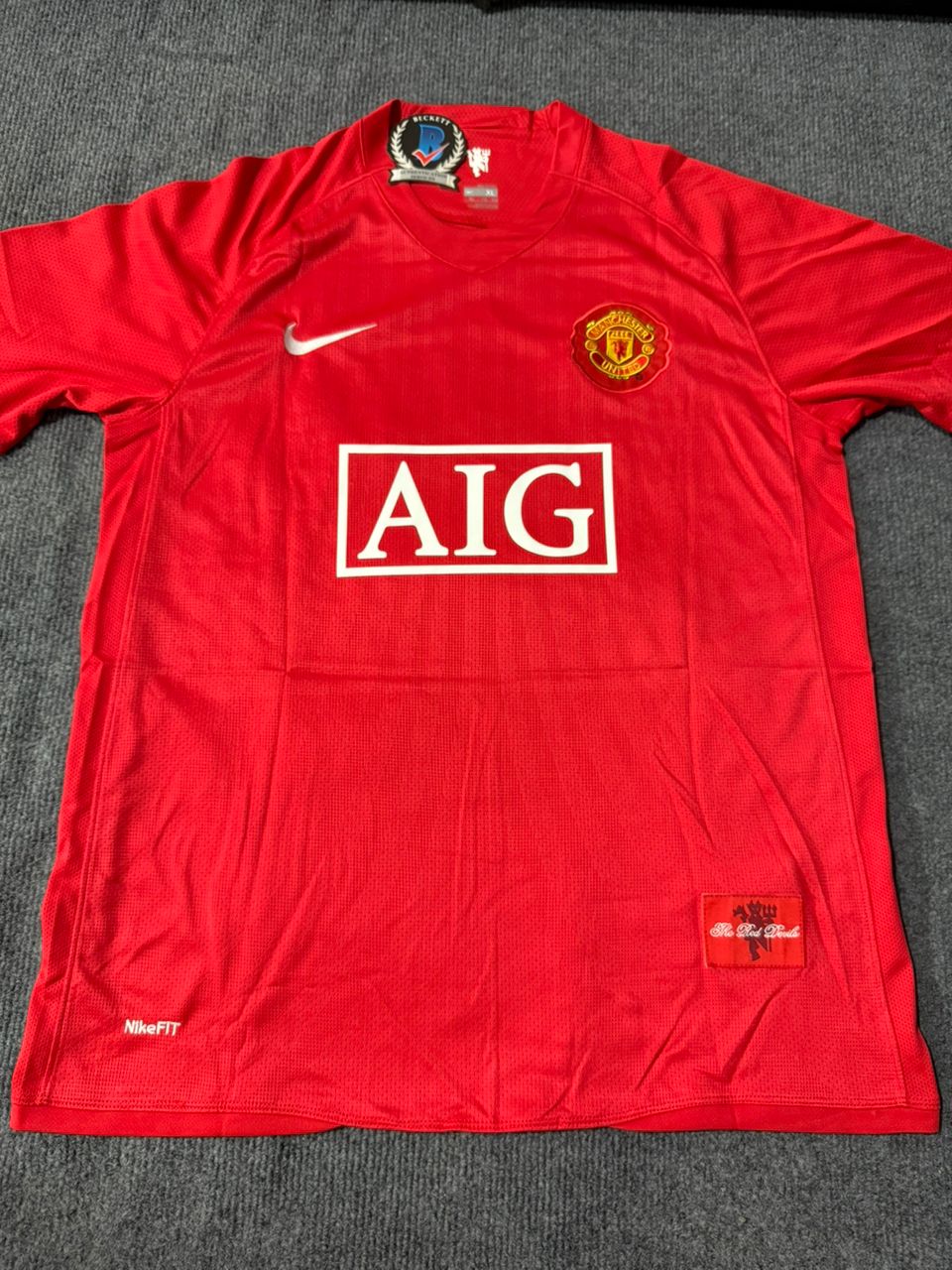 Signed Cristiano Ronaldo Beckett Manchester United Retro