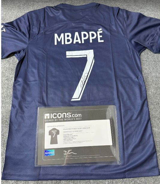 Signed Kylian Mbappe PSG Icons
