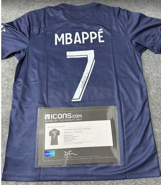 Signed Kylian Mbappe PSG Icons