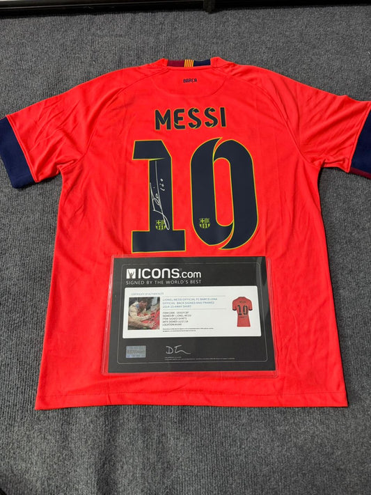 Signed Lionel Messi Barcelona ICONS