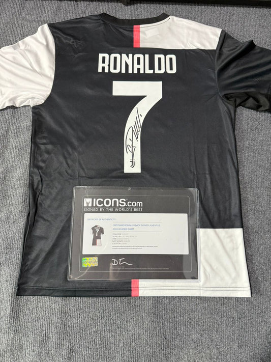 Signed Cristiano Ronaldo Icons Juventus Jersey