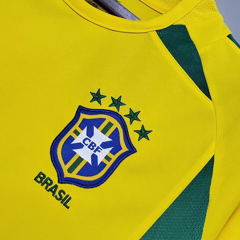Brazil 2002 Retro Home Shirt
