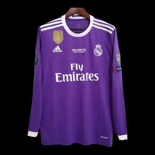 Ronaldo #7 Real Madrid Away 16/17 Long Sleeve Retro Jersey