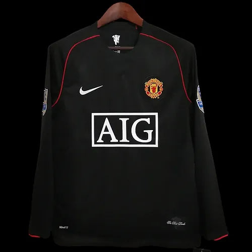 Ronaldo #7 Man Utd Away 07/08 Retro Long Sleeve