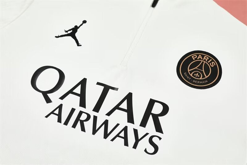 PSG 24/25 Training Tracksuit Home White & Pink