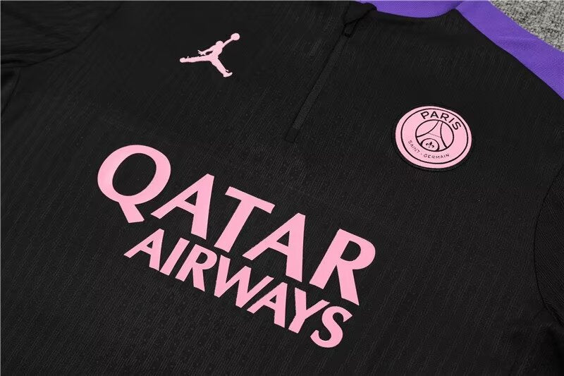 PSG 24/25 Training Tracksuit Home Black & Purple