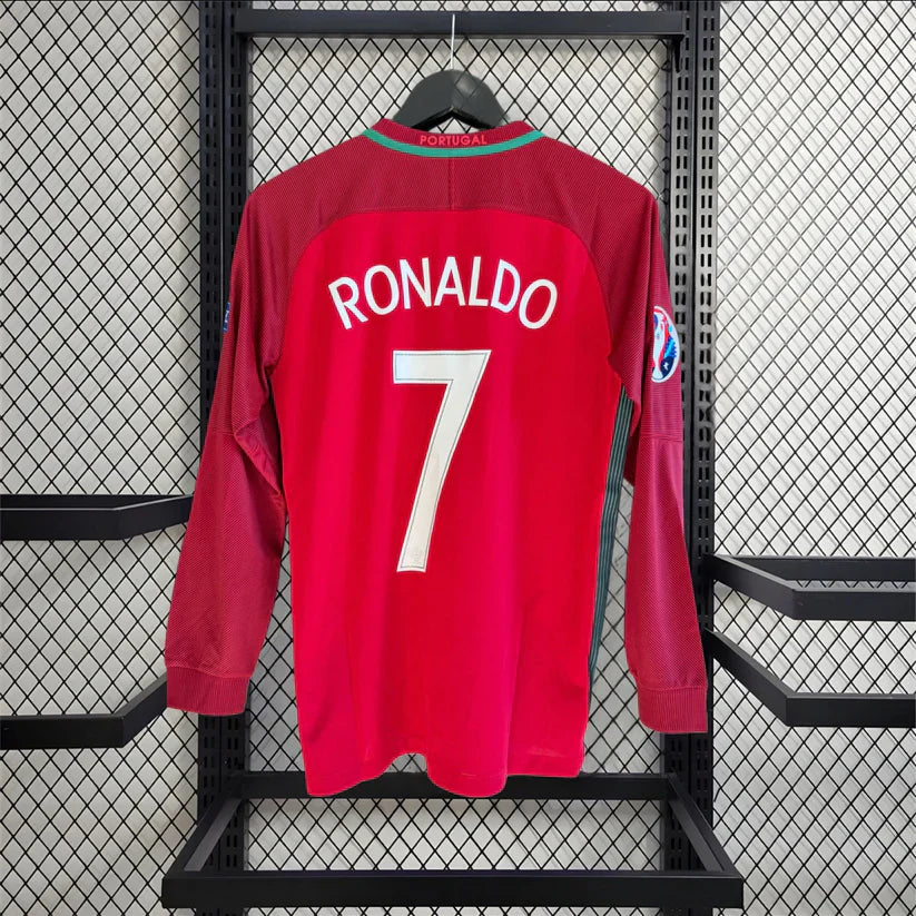 Portugal 16/17 Home Shirt - Euro Final Long Sleeve